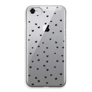 Kleine kattenkopjes: iPhone 8 Transparant Hoesje