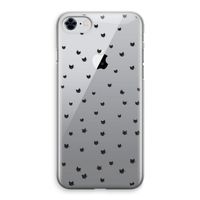 Kleine kattenkopjes: iPhone 8 Transparant Hoesje