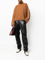 rag & bone pantalon Sands en cuir artificiel à poches cargo - Noir