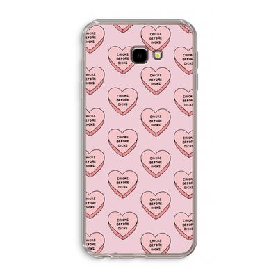 Chicks before dicks: Samsung Galaxy J4 Plus Transparant Hoesje