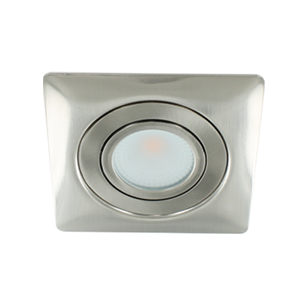 LED spot XL kantelbaar 5Watt vierkant NIKKEL IP65 dimbaar