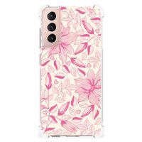 Samsung Galaxy S21 FE Case Pink Flowers - thumbnail