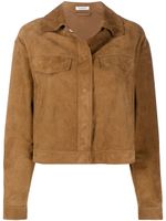 P.A.R.O.S.H. veste frangée à design texturé - Marron