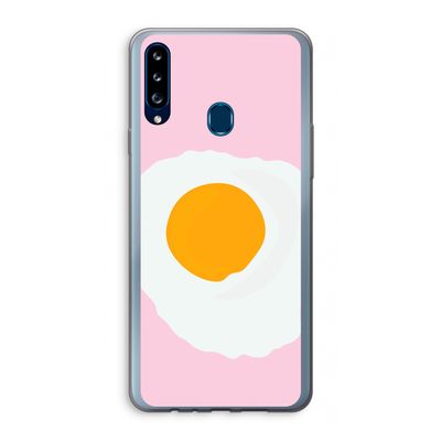 Sunny side up: Samsung Galaxy A20s Transparant Hoesje