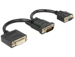 DeLOCK 65555 video kabel adapter 0,2 m DMS-59 DVI 24+5/VGA Zwart