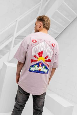 Off The Pitch Season Oversized T-Shirt Heren Paars - Maat S - Kleur: Paars | Soccerfanshop