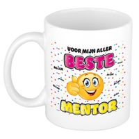 Cadeau mok voor mentor - grappig - keramiek - 300 ml - beste mentor