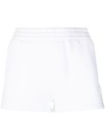 Alexander Wang short de sport à logo brodé - Blanc - thumbnail