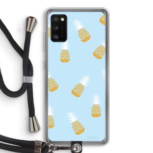 Ananasjes: Samsung Galaxy A41 Transparant Hoesje met koord