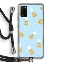 Ananasjes: Samsung Galaxy A41 Transparant Hoesje met koord