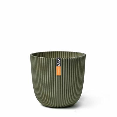 Planter Ball Groove 16,5x15 cm artificial grass green bloempot - Capi europe