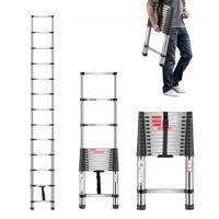 VEVOR Telescopische Ladder RVS Uitschuifladder Vouwladder Trapladder 3740mm
