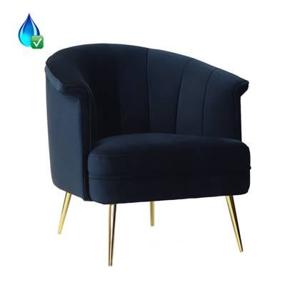 Bronx71 Velvet fauteuil Amy donkerblauw