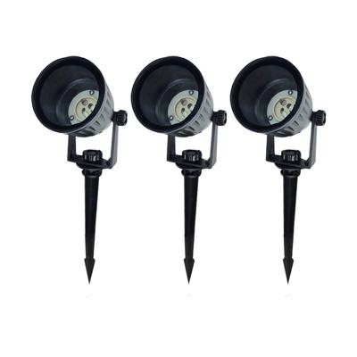 Set 3x LED tuinspot prikspot armatuur GU10 ZWART 220/230Volt IP65