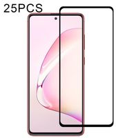 Voor Galaxy Note 10 Lite 25 PCS Full Glue Full Cover Screen Protector Tempered Glass Film