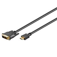 Goobay DVI-HDMI kabel High Speed - HDMI-A (mannelijk) - HDMI 1.2 - 1 meter - Zwart