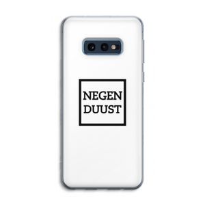 Negenduust vierkant: Samsung Galaxy S10e Transparant Hoesje