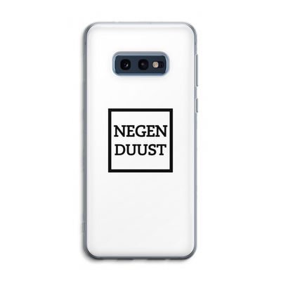 Negenduust vierkant: Samsung Galaxy S10e Transparant Hoesje