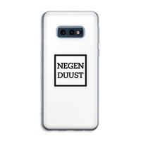 Negenduust vierkant: Samsung Galaxy S10e Transparant Hoesje