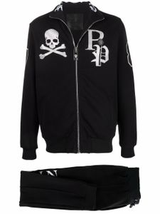 Philipp Plein pantalon de jogging à logo imprimé - Noir