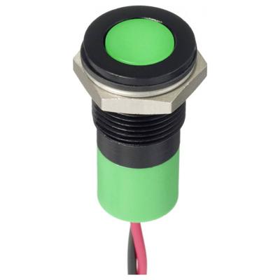 APEM Q14F3CXXG12E LED-signaallamp Groen FLUSH 5 mcd