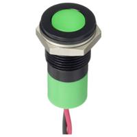 APEM Q14F3CXXG12E LED-signaallamp Groen FLUSH 5 mcd