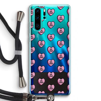 GIRL POWER: Huawei P30 Pro Transparant Hoesje met koord