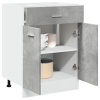 Onderkast met lade 60x46x81,5 cm bewerkt hout betongrijs
