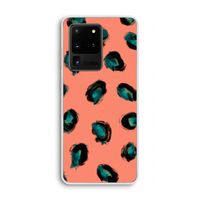 Pink Cheetah: Samsung Galaxy S20 Ultra Transparant Hoesje