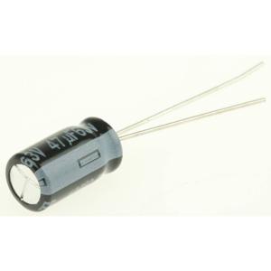 Panasonic Elektrolytische condensator Radiaal bedraad 2.5 mm 47 µF 63 V 20 % (Ø) 6.3 mm 1 stuk(s)