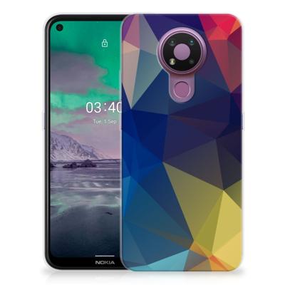 Nokia 3.4 | TPU Hoesje | Polygon Dark
