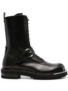 Roberto Cavalli bottines Tiger Tooth en cuir - Noir