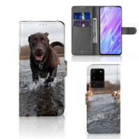 Samsung Galaxy S20 Ultra Telefoonhoesje met Pasjes Honden Labrador