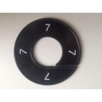 Maatring 9cm zwart/wit 7