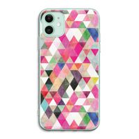 Gekleurde driehoekjes: iPhone 11 Transparant Hoesje