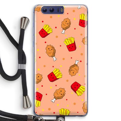 Chicken 'n Fries: Honor 9 Transparant Hoesje met koord