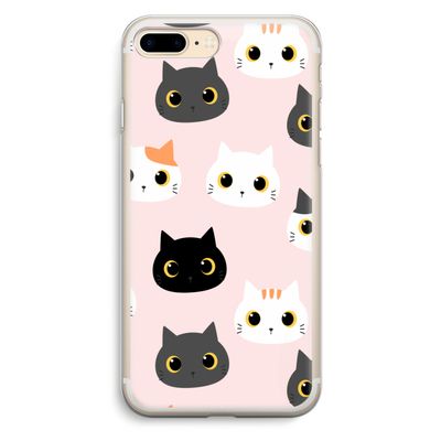 Katten: iPhone 7 Plus Transparant Hoesje