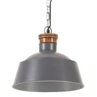 Hanglamp industrieel E27 32 cm grijs - thumbnail