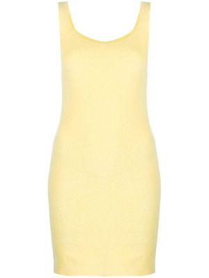 Patou robe en maille à coupe courte - Jaune