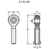 Modelcraft Staal Kogelkop Met binnenschroefdraad M3 1 stuk(s) - thumbnail