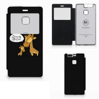 Huawei P9 Leuk Telefoonhoesje Giraffe - thumbnail
