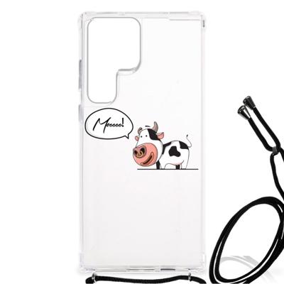 Samsung Galaxy S23 Ultra Stevig | Bumper Hoesje | Cow Samsung Galaxy S23 Ultra Stevig | Bumper Hoesje | Cow