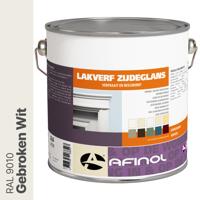 Afinol Zijdeglans Lakverf Gebroken Wit (RAL 9010) 2,5 liter