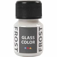 Creativ Company Glass color frost, wit, 30 ml/ 1 fles