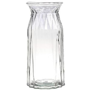Bloemenvaas - helder - transparant glas - D12 x H24 cm