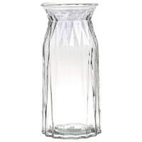 Bloemenvaas - helder - transparant glas - D12 x H24 cm