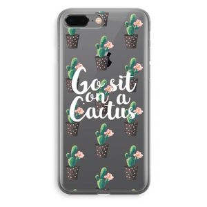 Cactus quote: iPhone 8 Plus Transparant Hoesje
