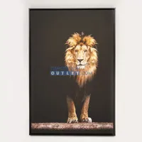 Canvas schilderij Lion - thumbnail