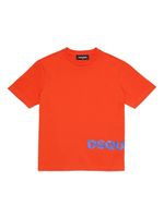 DSQUARED2 KIDS t-shirt en coton à logo imprimé - Orange - thumbnail