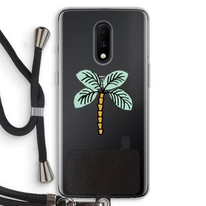 Palmboom: OnePlus 7 Transparant Hoesje met koord